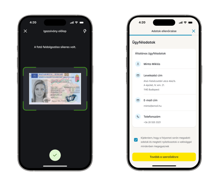 myRaiffeisen személyi kölcsön folyamat közepe