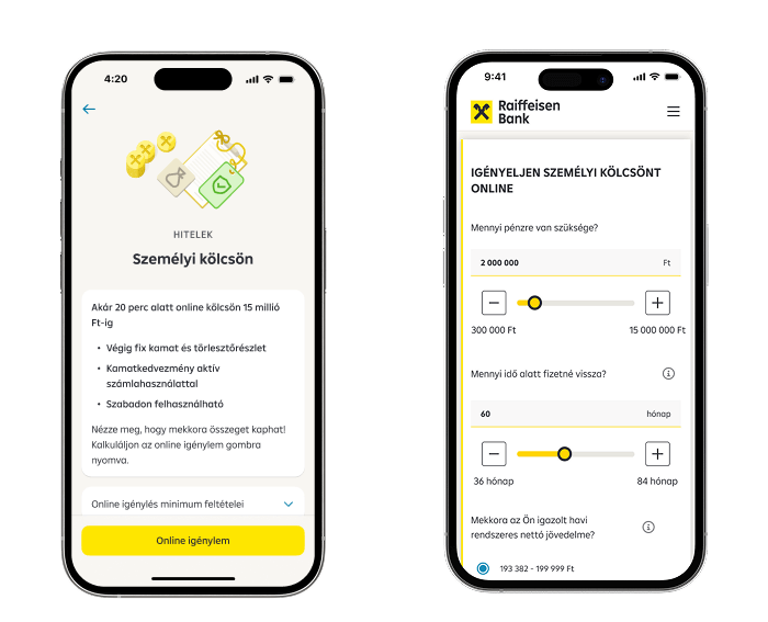 myRaiffeisen személyi kölcsön folyamat vége