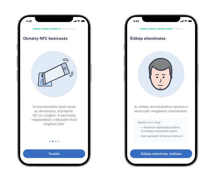 Magánszemély mobilos számlanyitás 3. lépés