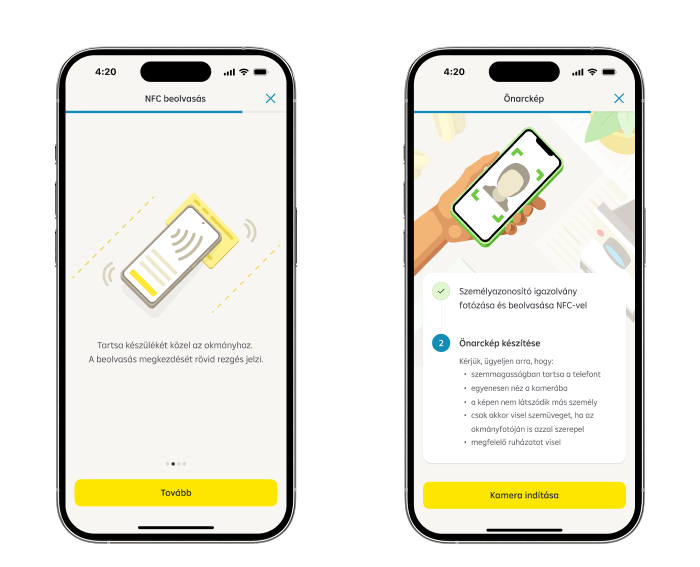 Vállalkozói mobilos számlanyitás 3. lépés